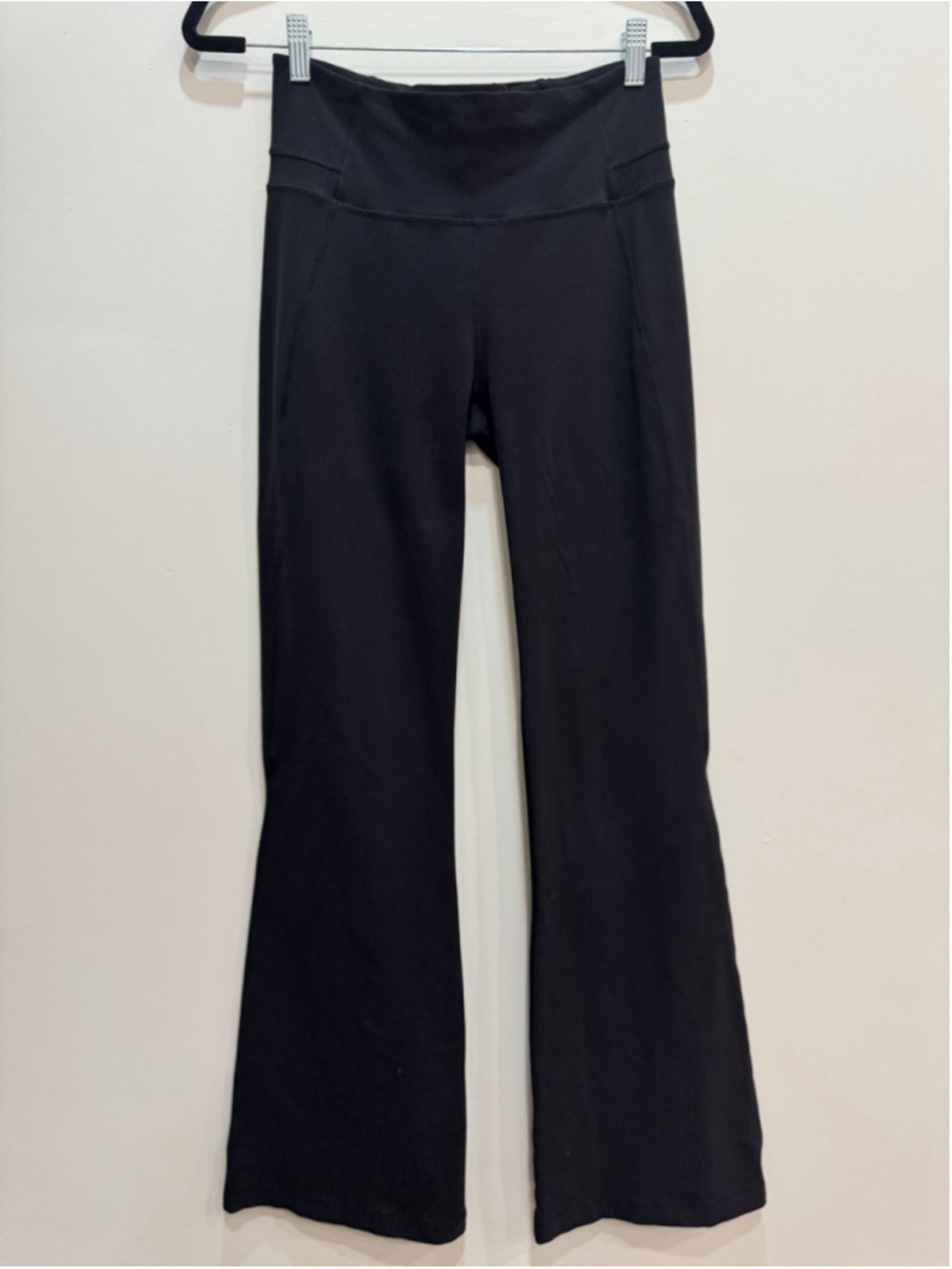 Lululemon Black Groove Pant High Rise Flare Leggings Size 8 Retro Y2K